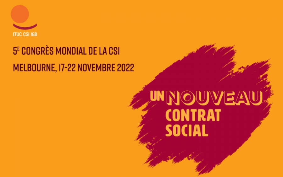 المؤتمر الخامس للاتحاد الدولي لنقابات العمال، في 17 -22 تشرين الثاني